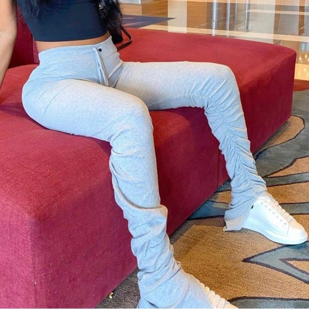 Grey Stacked Sweats/Tights